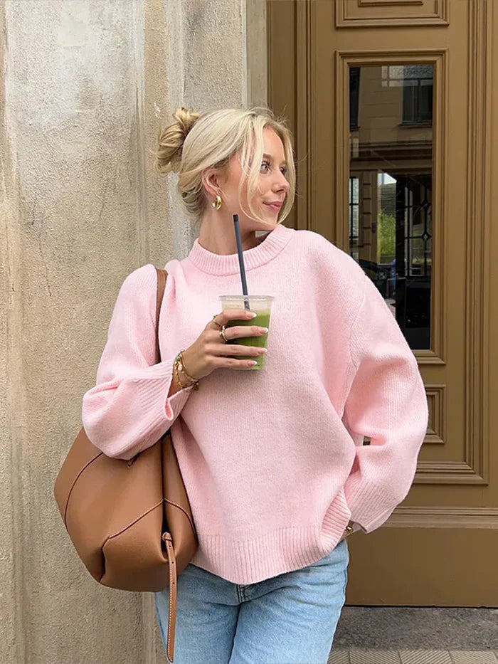 Della I Oversized Pink Sweater