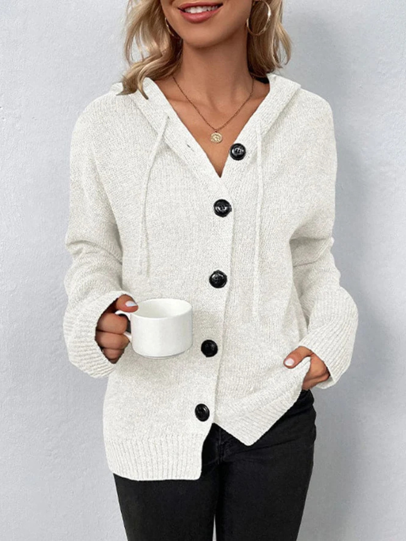 Della I Knitted Hooded Cardigan