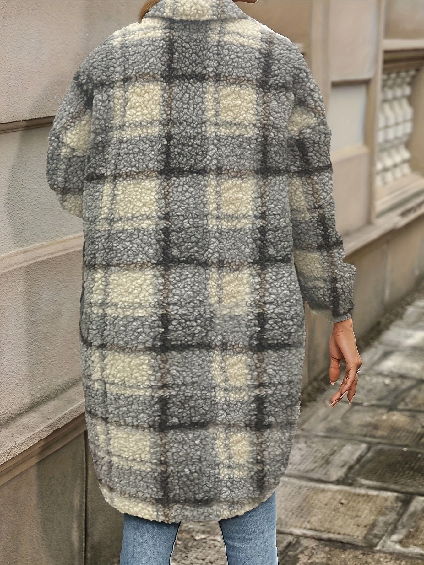 Della I Plaid Sherpa Jacket