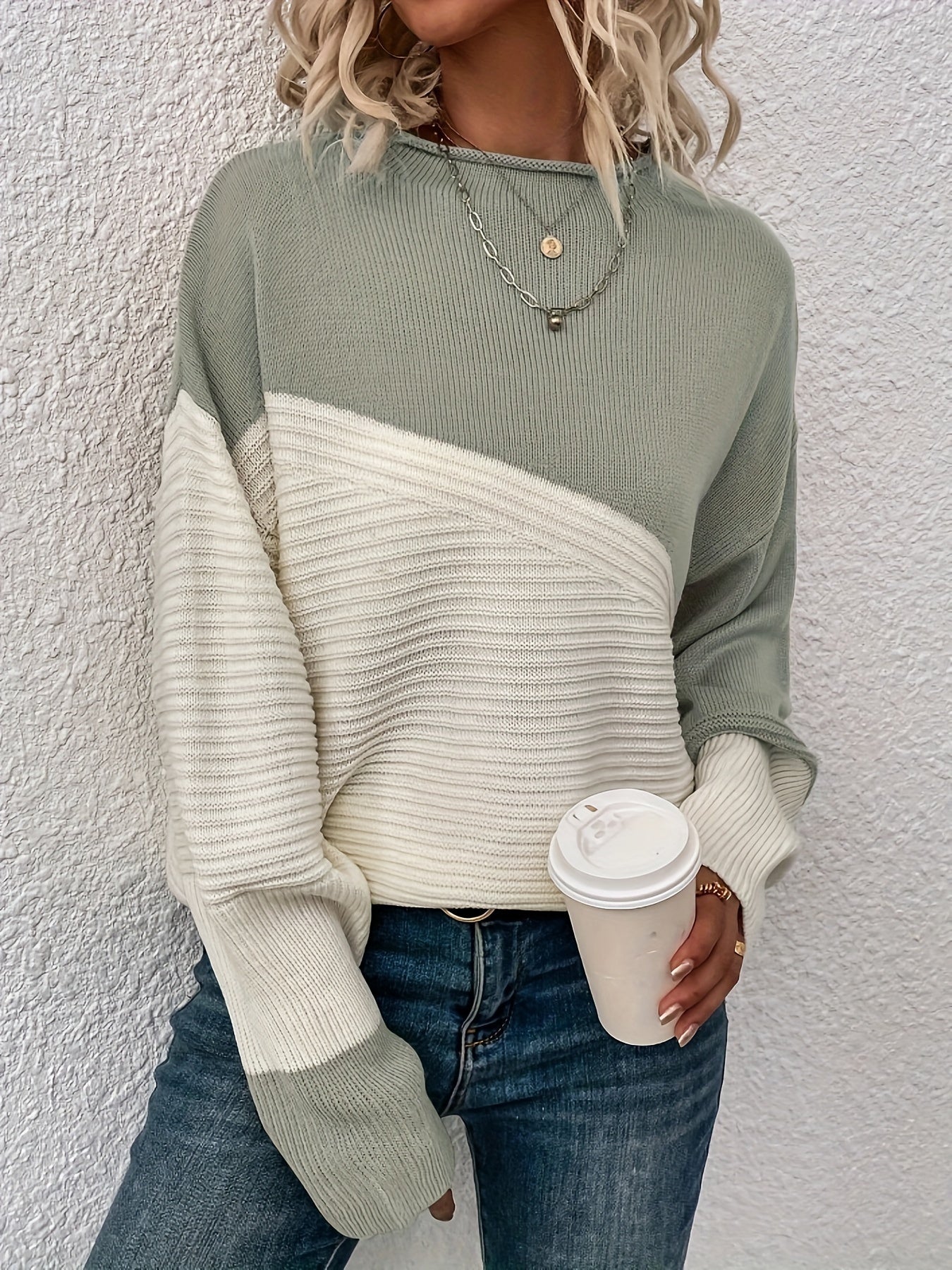 Della I Loose Colour-Block Sweater