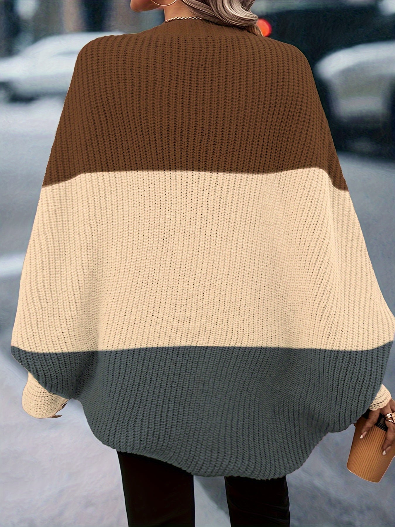 Della I Casual Open Front Cardigan