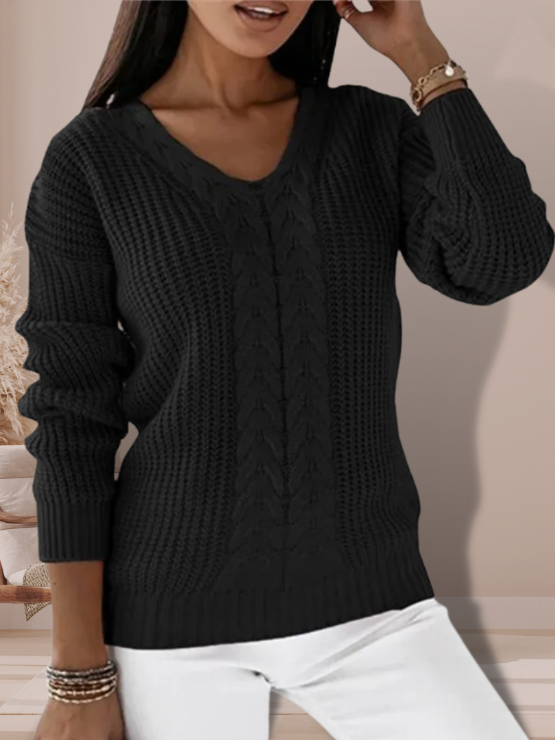 Della I Knitted V-Neck Sweater