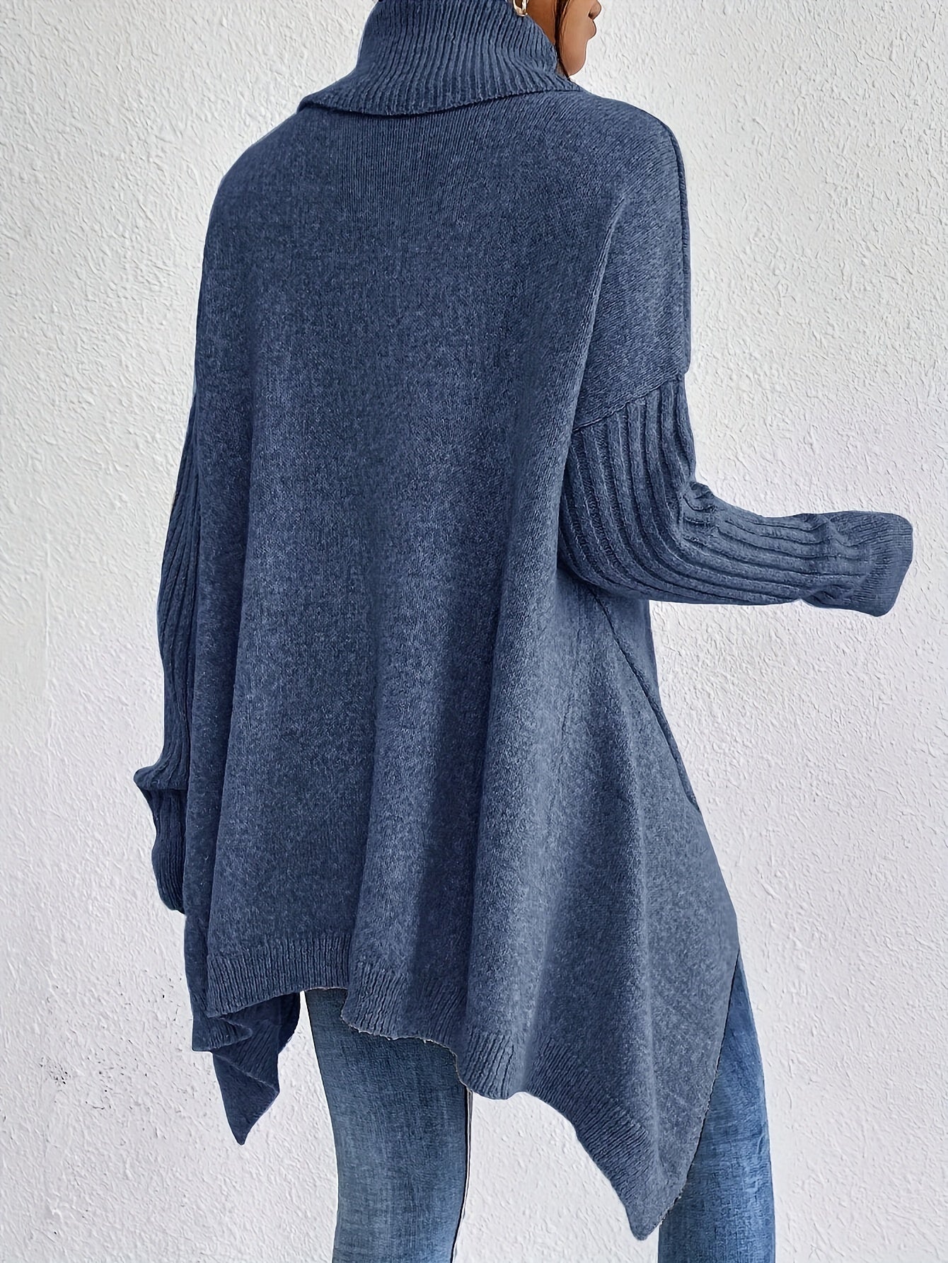 Della I Asymmetric Turtleneck Sweater