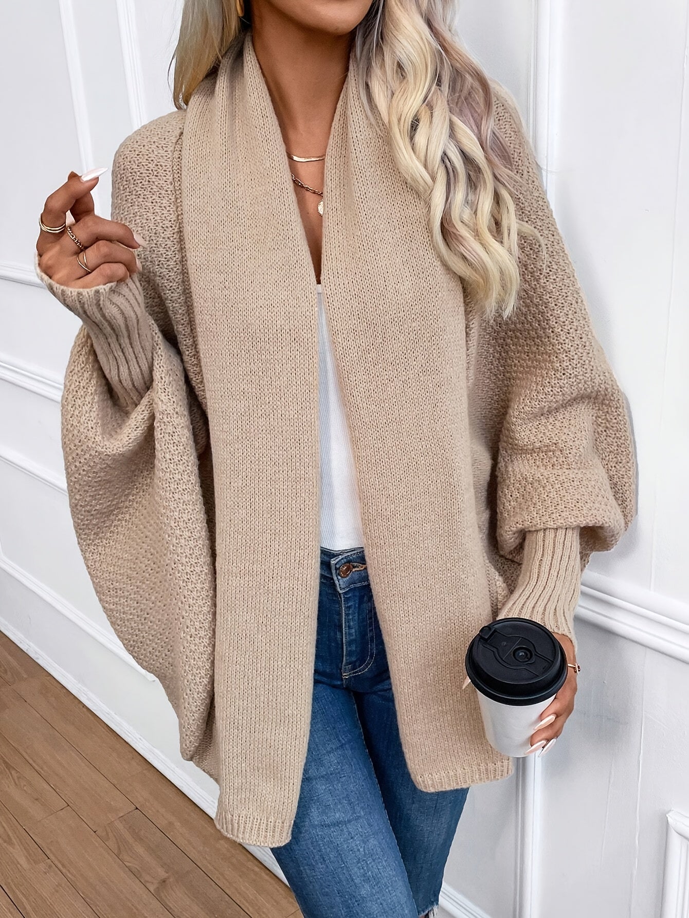 Della I Loose Open Front Cardigan
