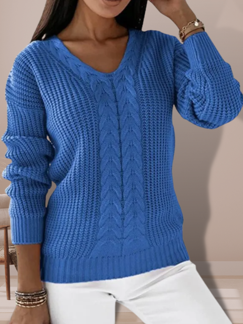 Della I Knitted V-Neck Sweater