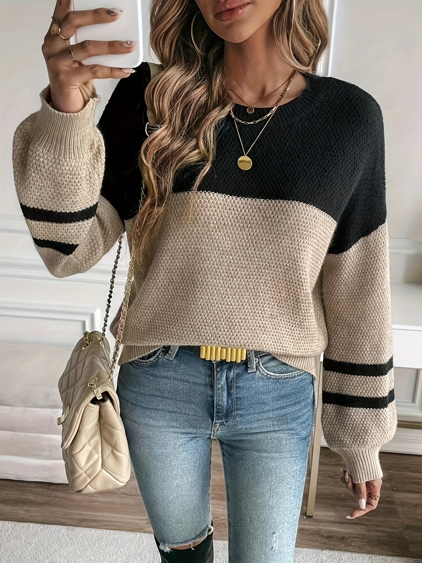 Della I Casual Drop Shoulder Sweater