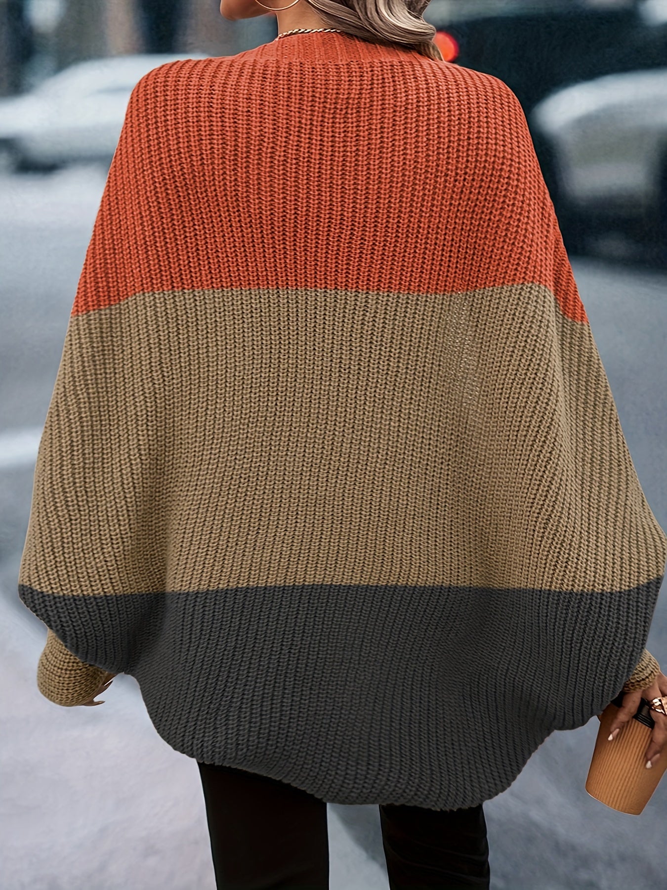 Della I Casual Open Front Cardigan