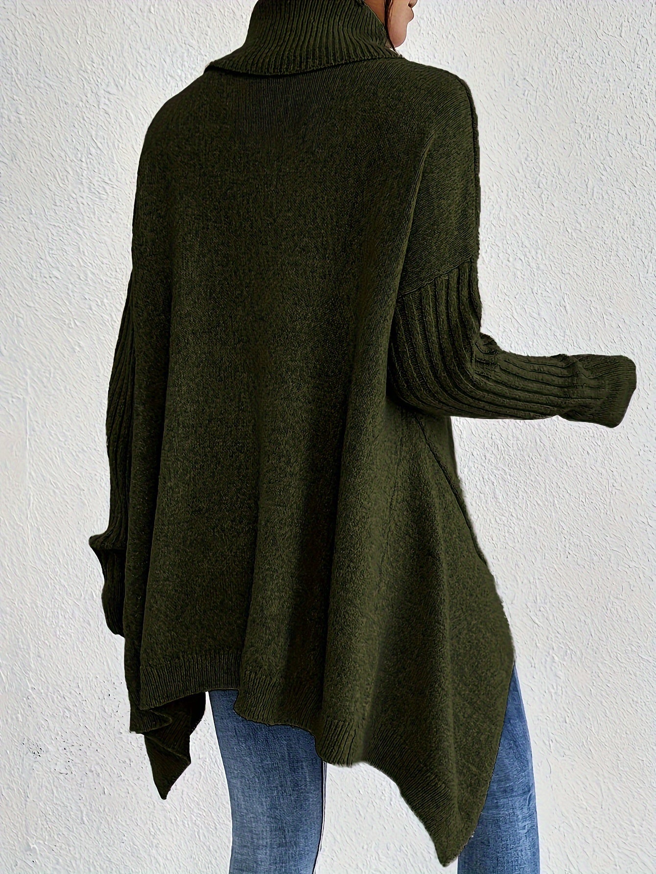 Della I Asymmetric Turtleneck Sweater