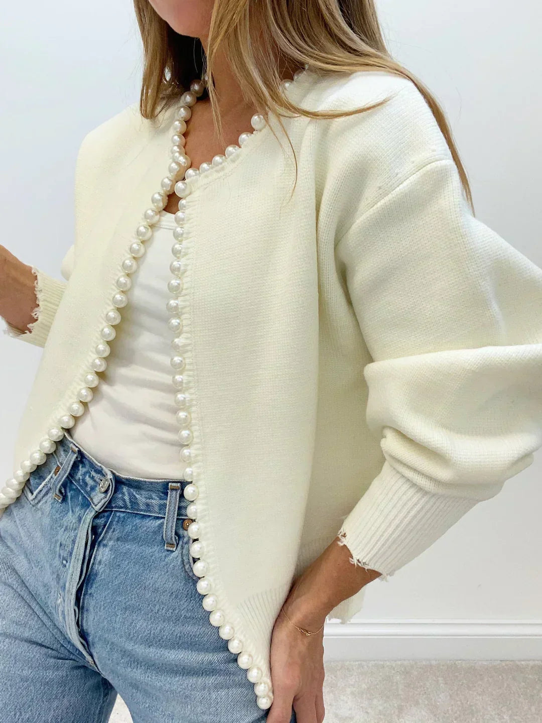 Della I Pearl Cardigan