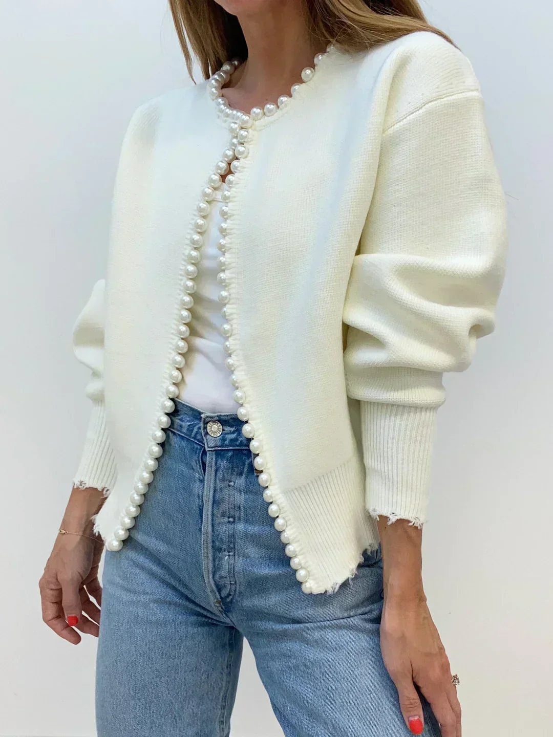 Della I Pearl Cardigan