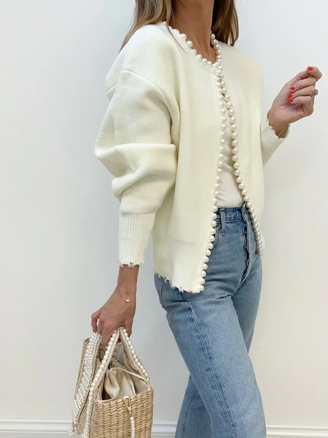 Della I Pearl Cardigan