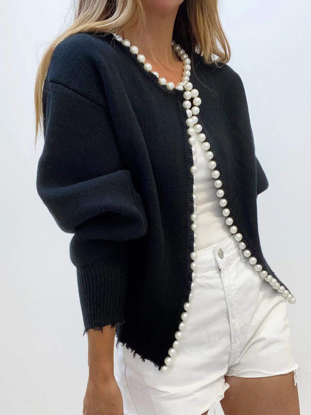 Della I Pearl Cardigan