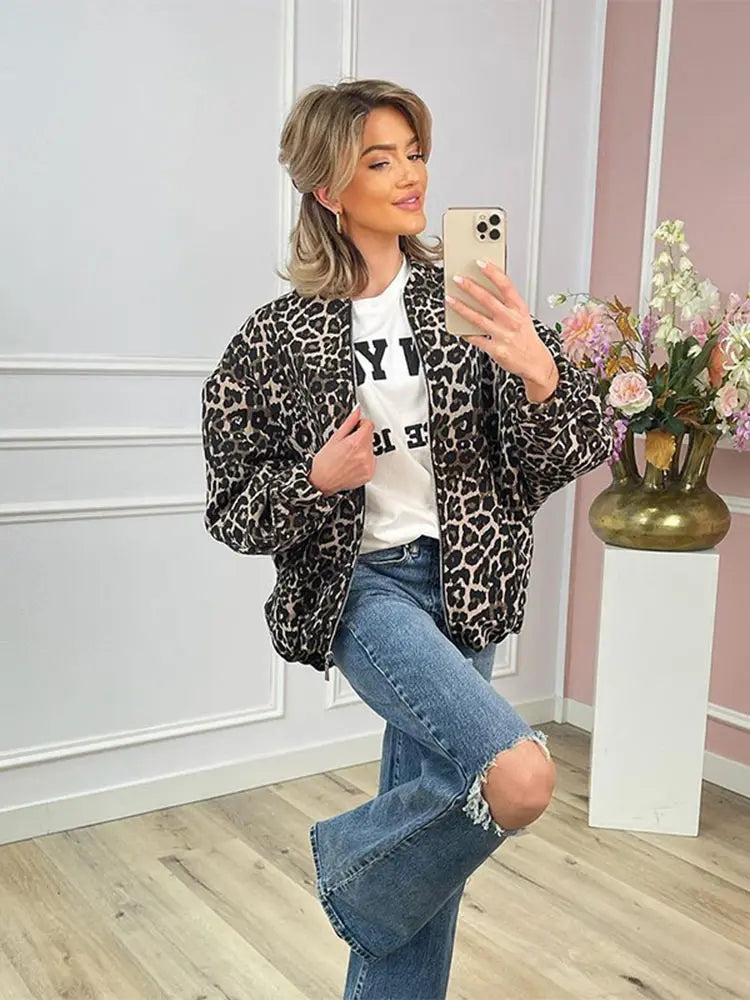 Della I Leopard Print Jacket