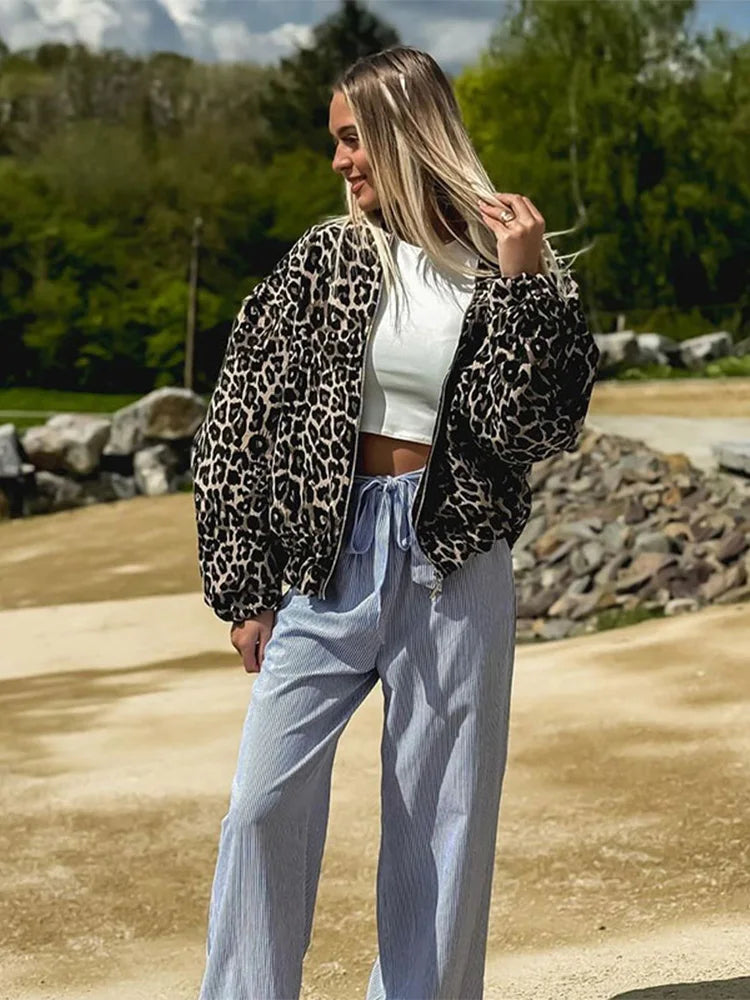 Della I Leopard Print Jacket