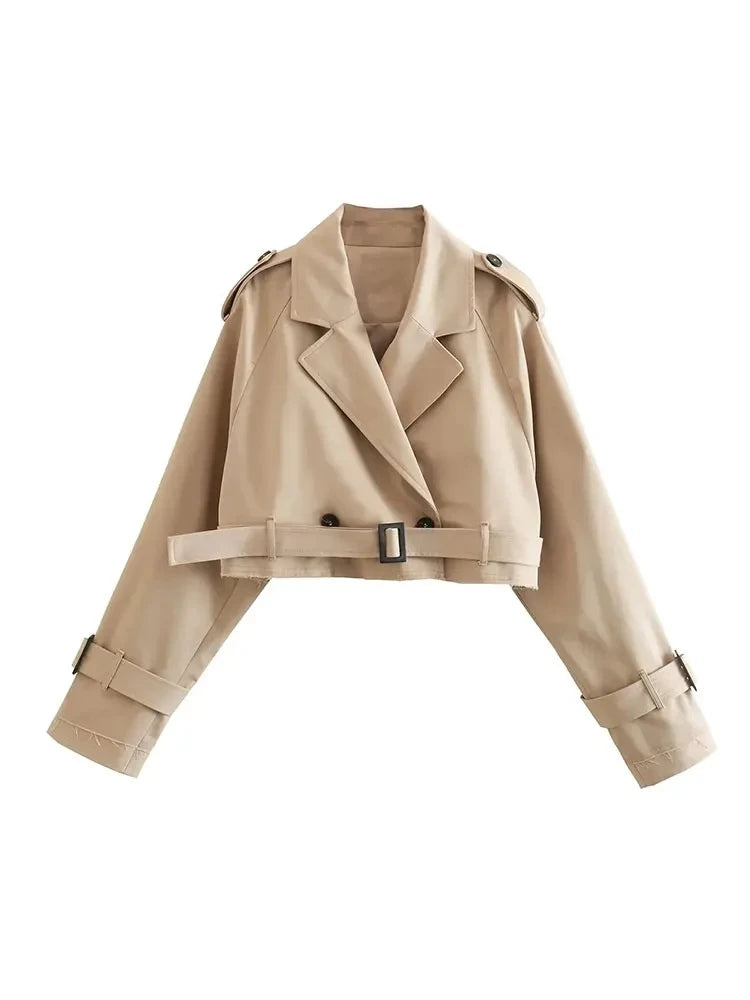 Della I Cropped Trench Coat