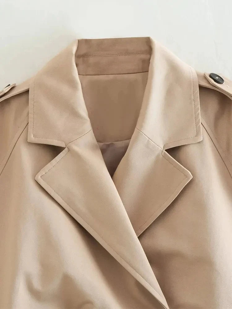 Della I Cropped Trench Coat