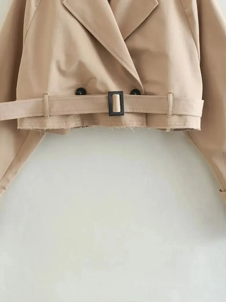 Della I Cropped Trench Coat