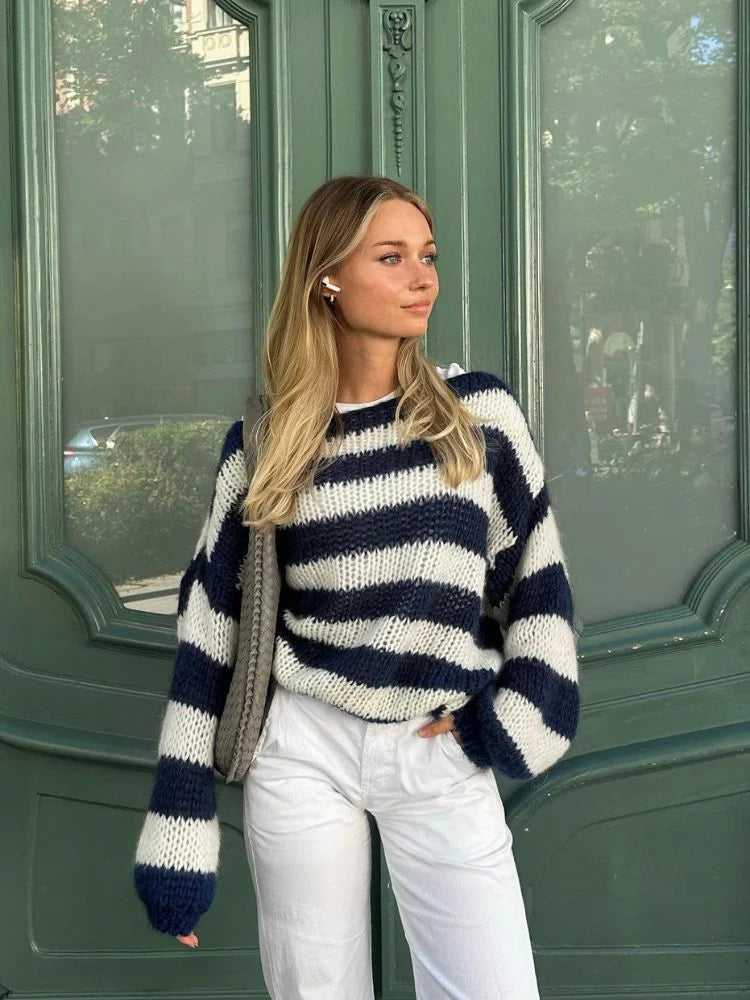 Della I Knitted Striped Sweater