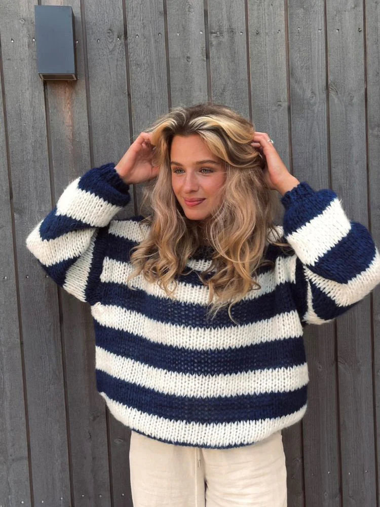 Della I Knitted Striped Sweater