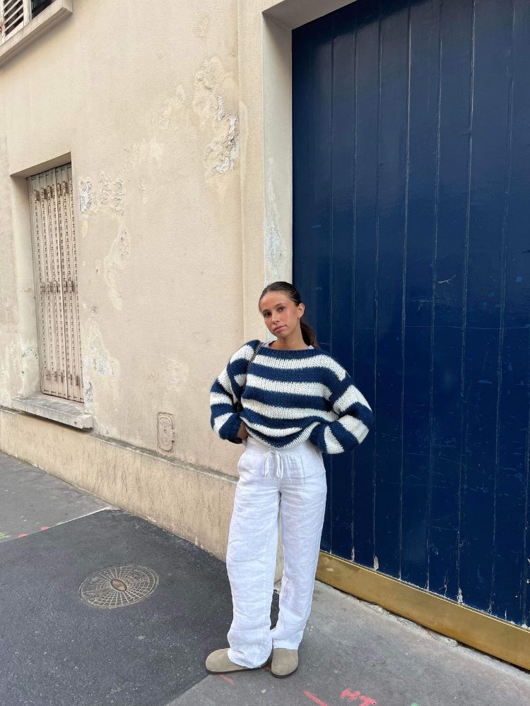 Della I Knitted Striped Sweater