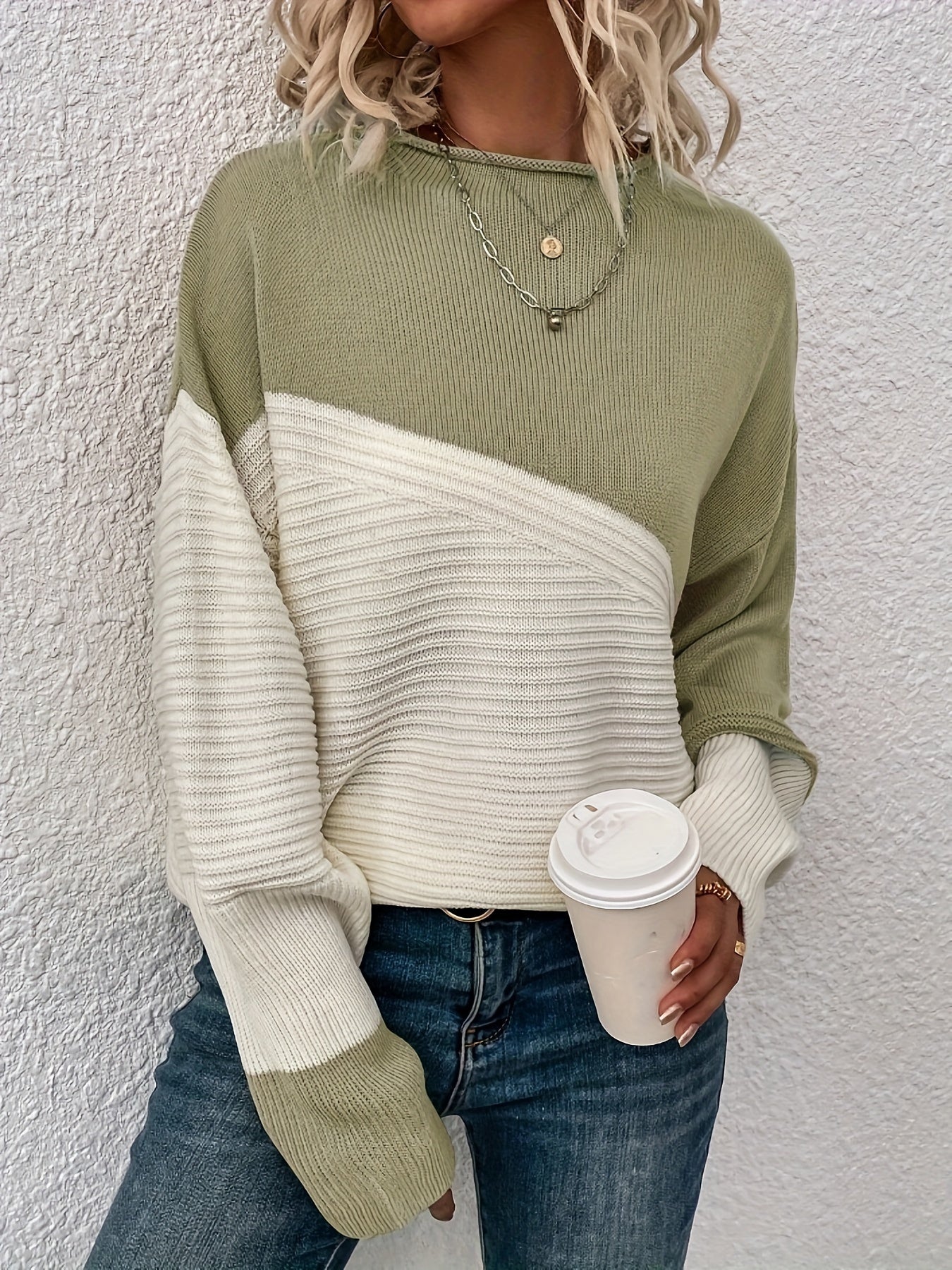 Della I Loose Colour-Block Sweater