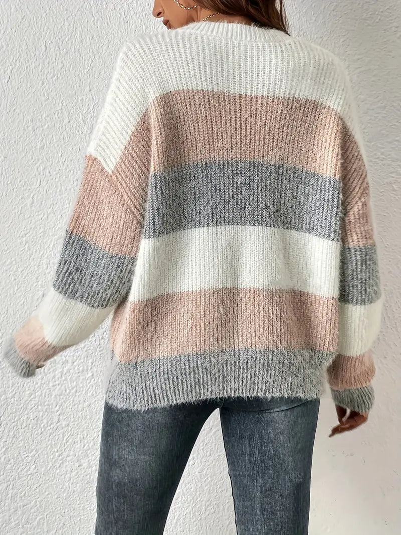 Della I Chic Striped Sweater