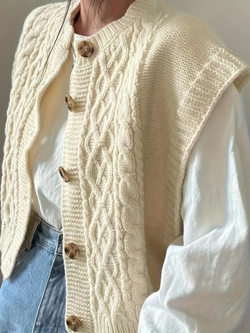 Della I Knitted Sleeveless Cardigan
