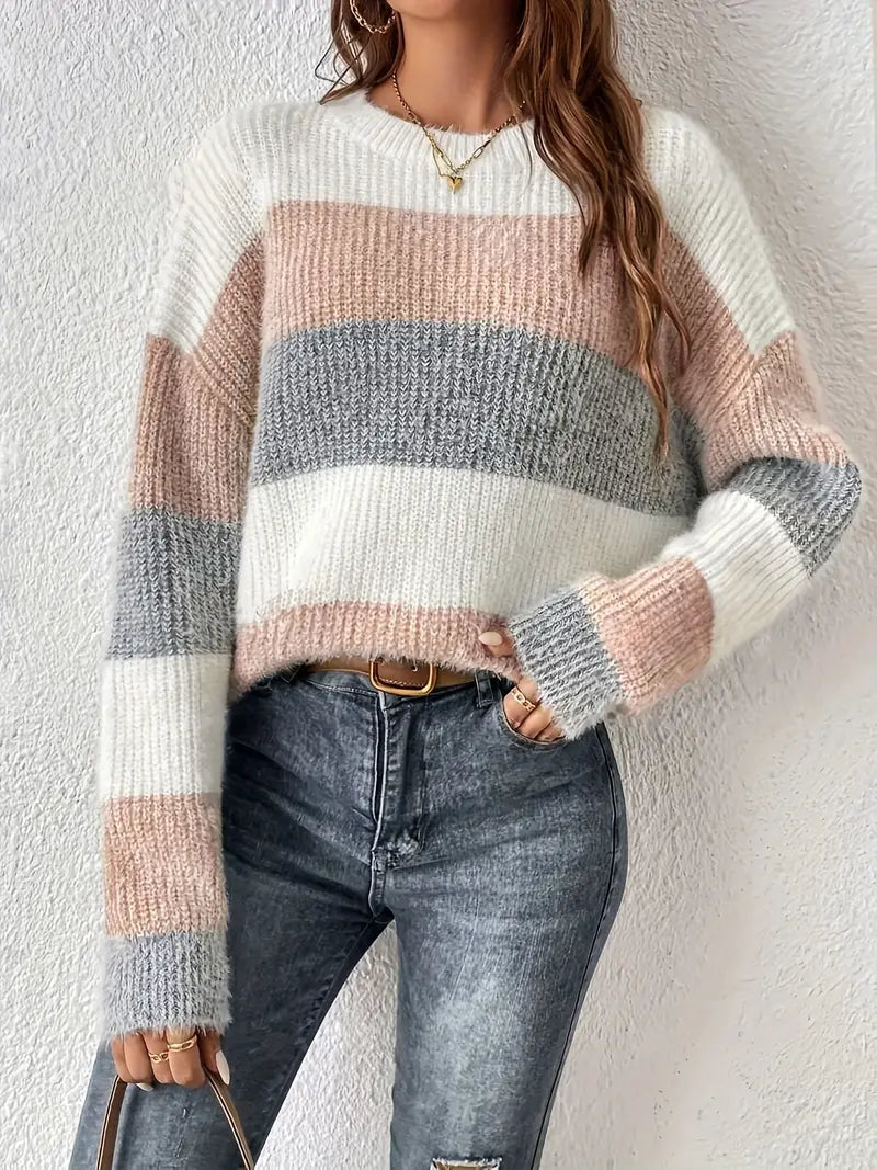 Della I Chic Striped Sweater