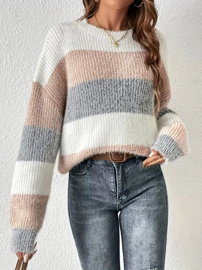 Della I Chic Striped Sweater