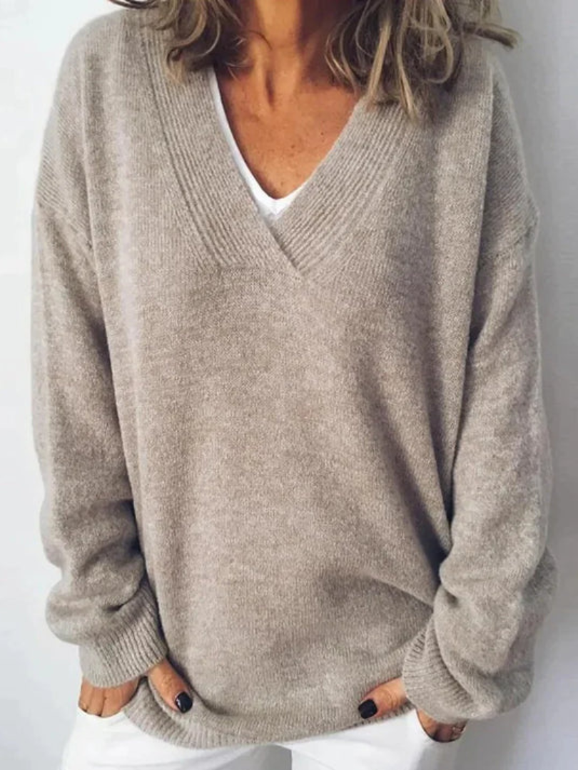 Della I V-Neck Cashmere Sweater