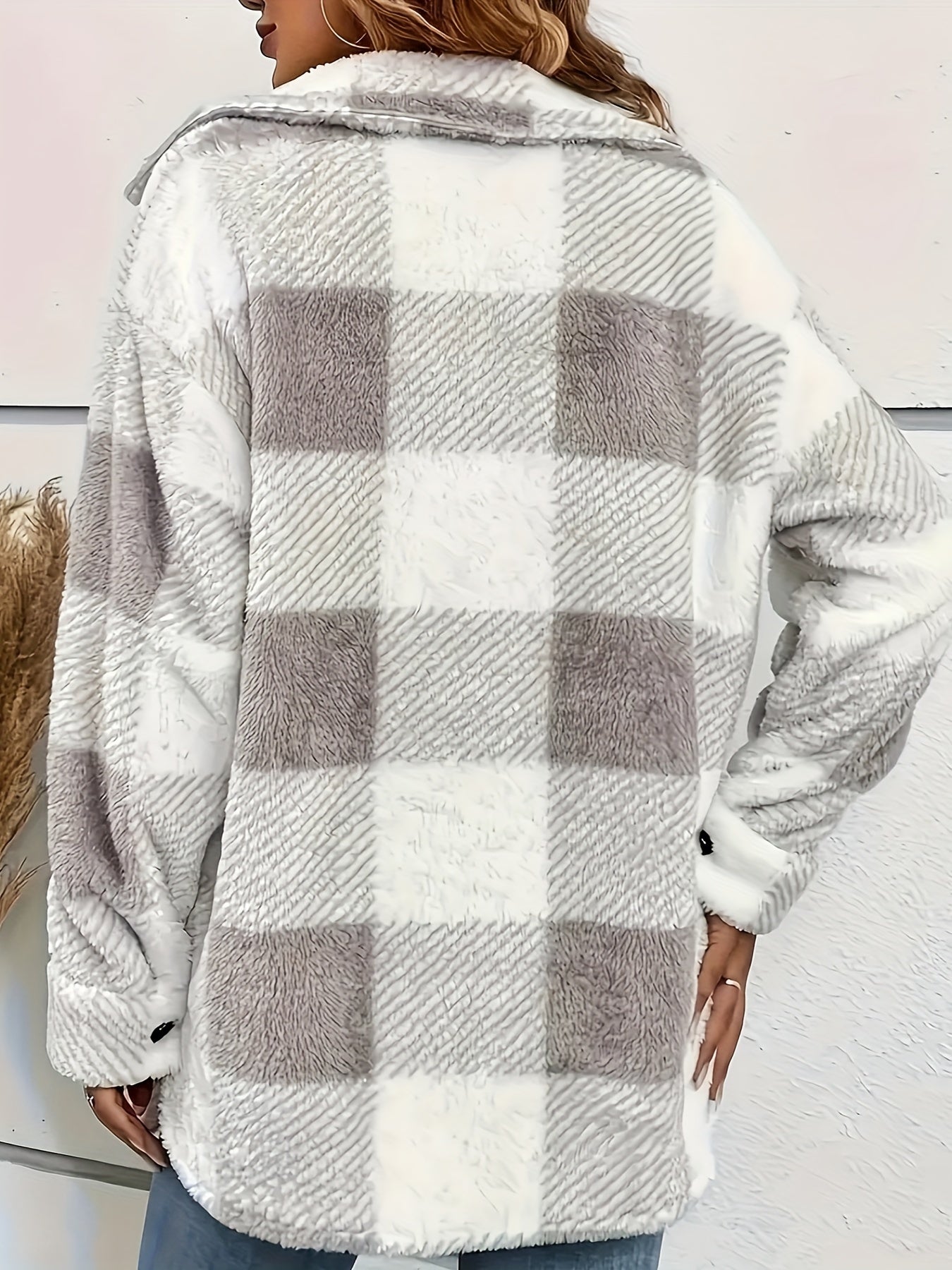 Della I Plaid Fleece Jacket