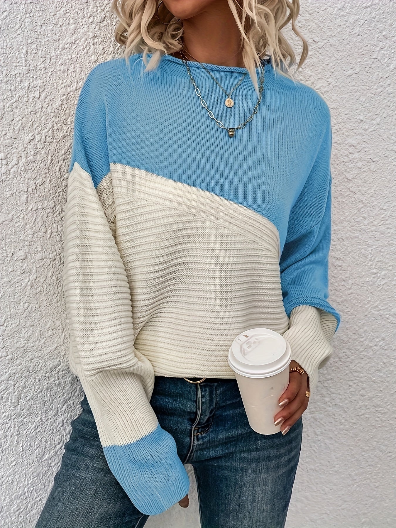 Della I Loose Colour-Block Sweater