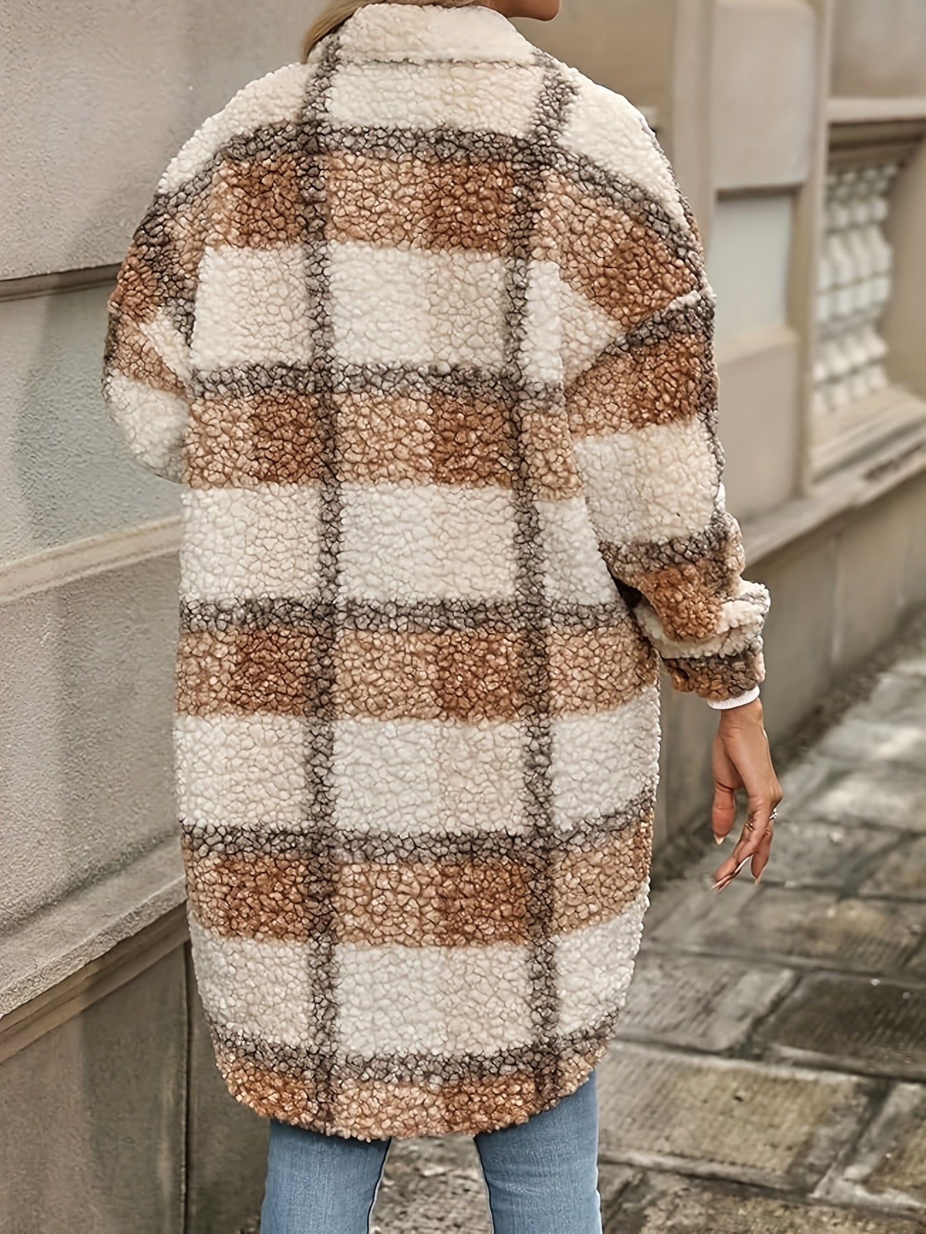 Della I Plaid Sherpa Jacket