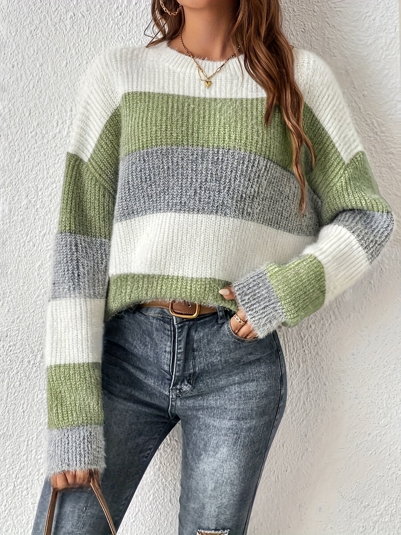Della I Chic Striped Sweater
