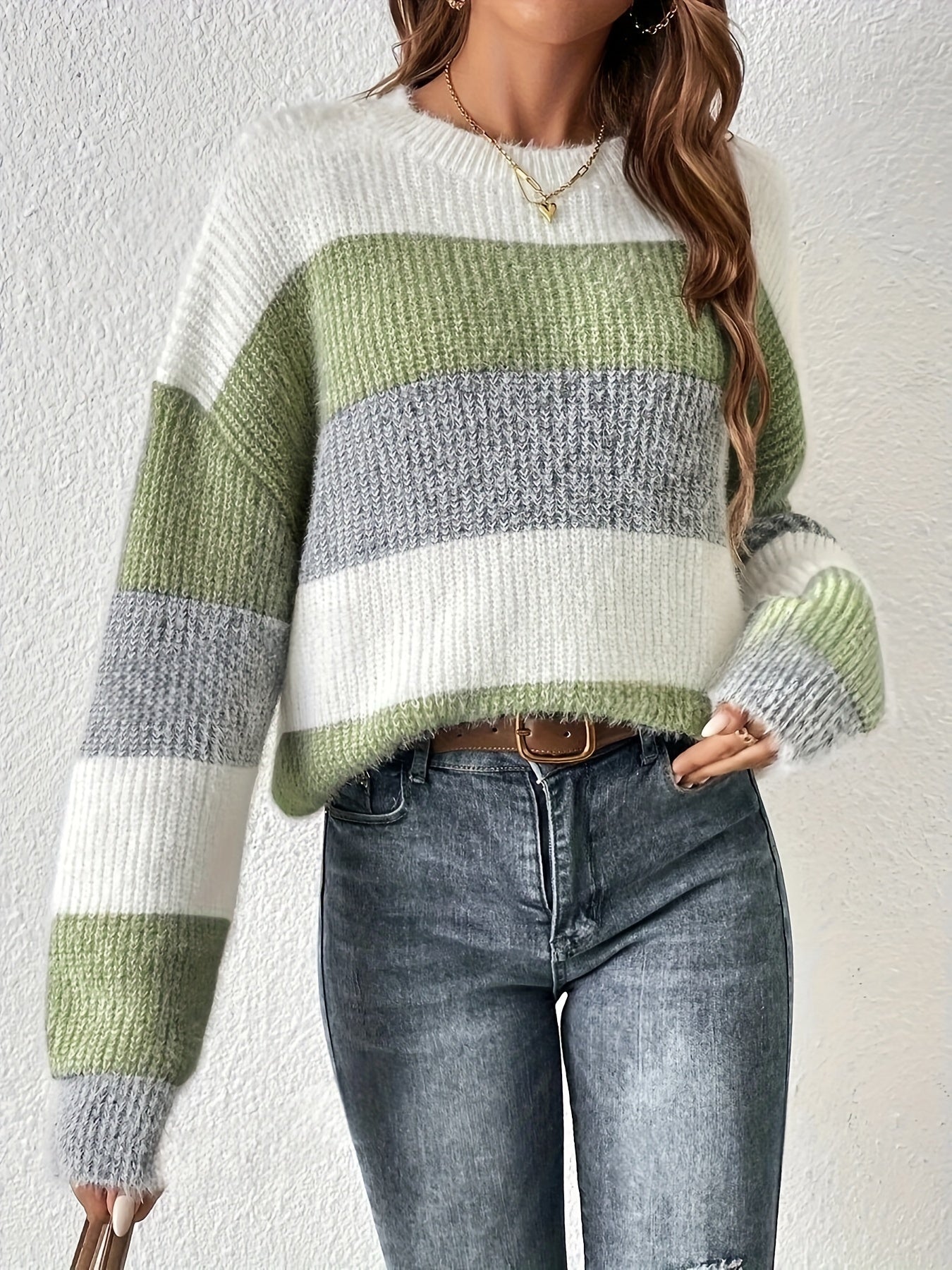 Della I Chic Striped Sweater