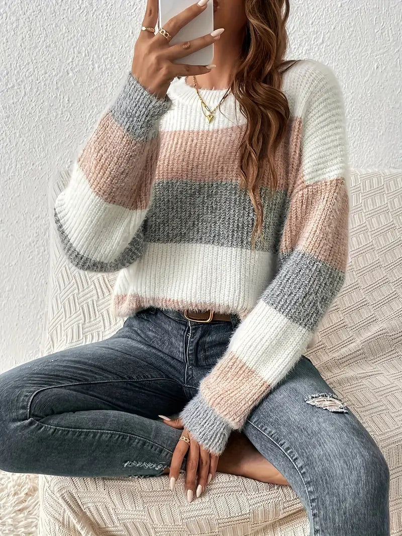 Della I Chic Striped Sweater