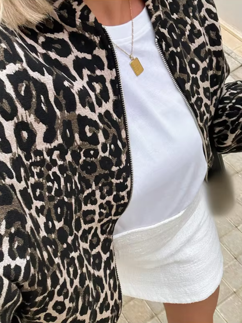 Della I Leopard Print Jacket
