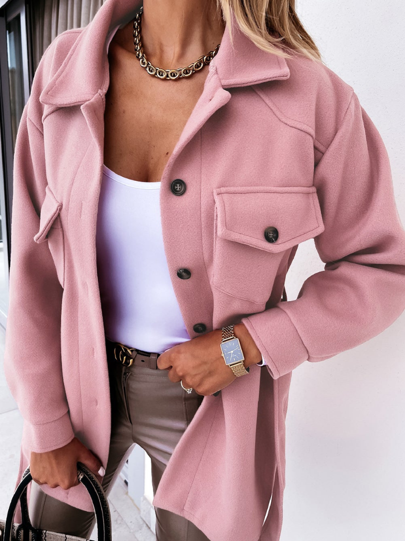 Della I Elegant Pink Coat
