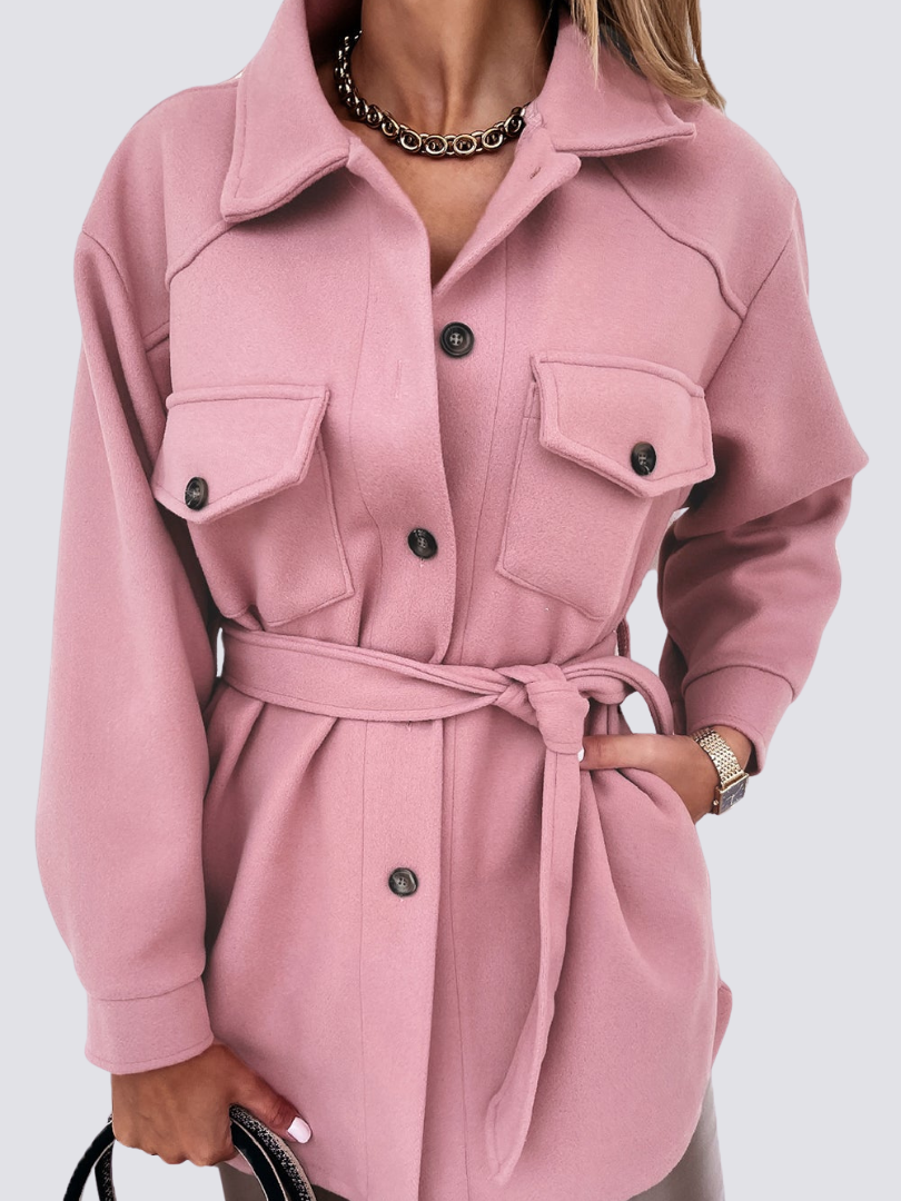 Della I Elegant Pink Coat