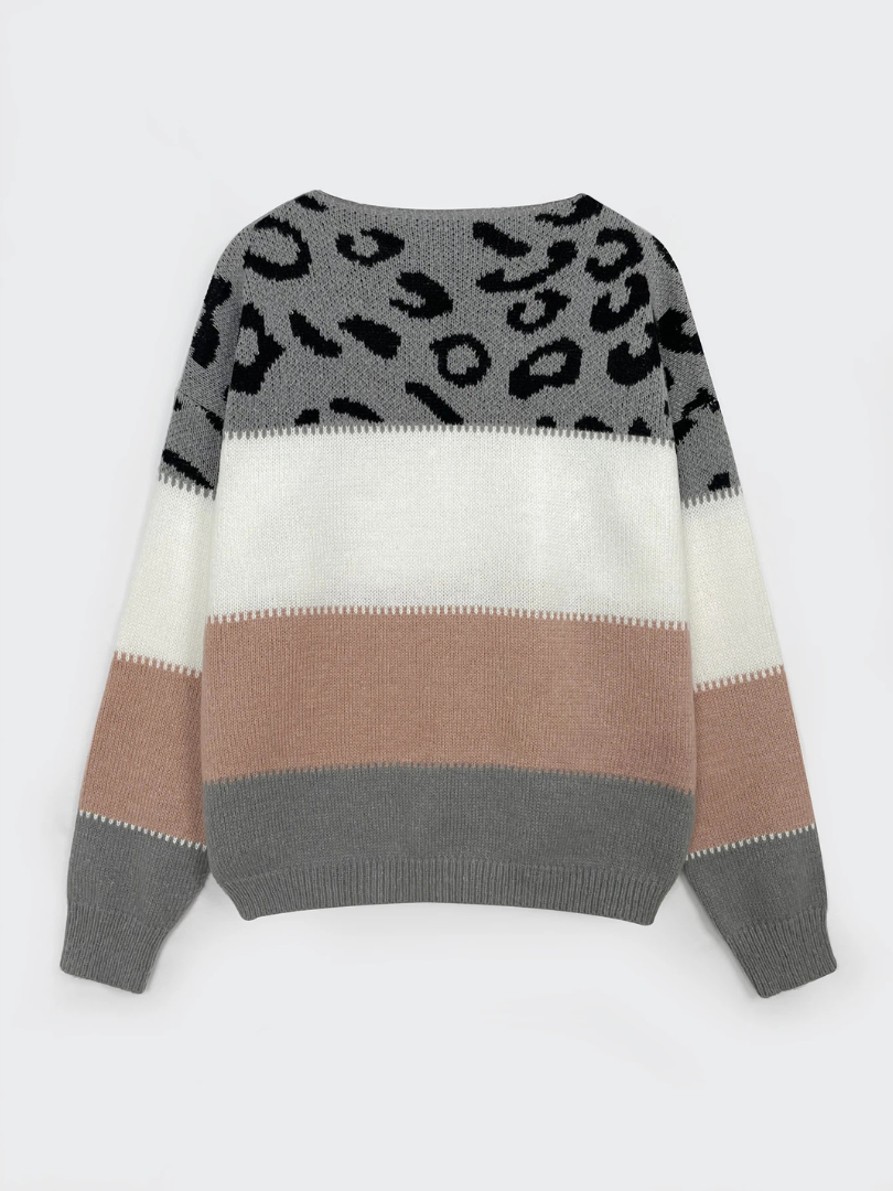 Della I Leopard Print Sweater