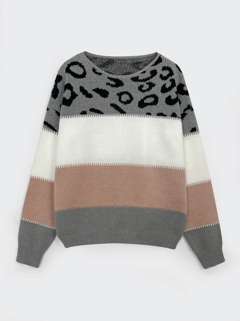 Della I Leopard Print Sweater