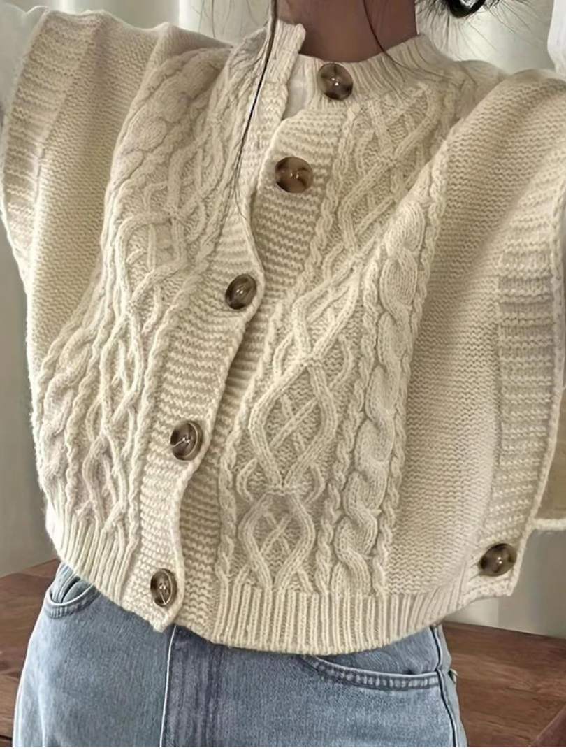 Della I Knitted Sleeveless Cardigan