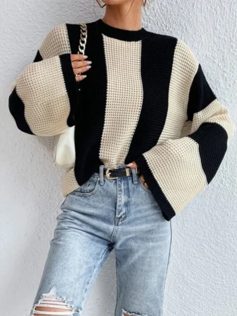 Della I Wide-Sleeved Striped Sweater
