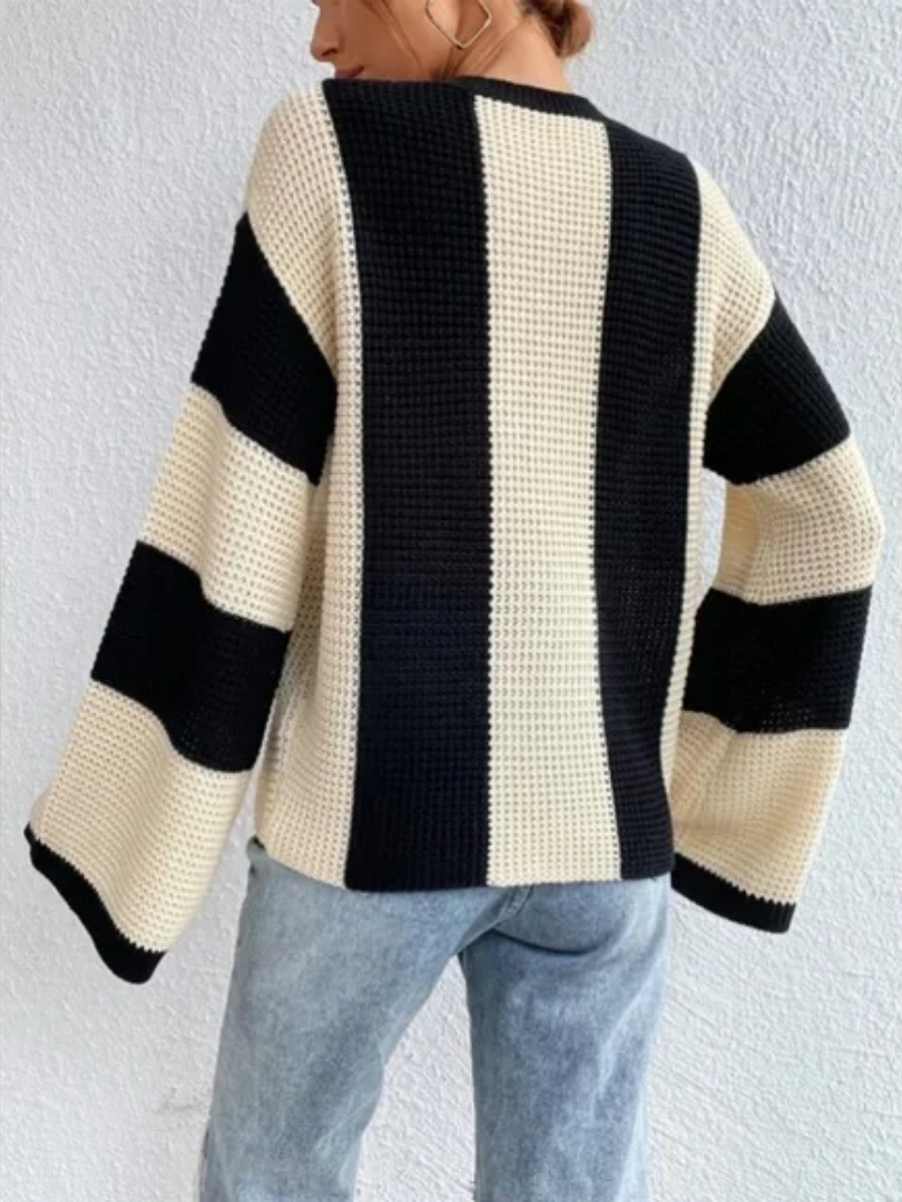 Della I Wide-Sleeved Striped Sweater