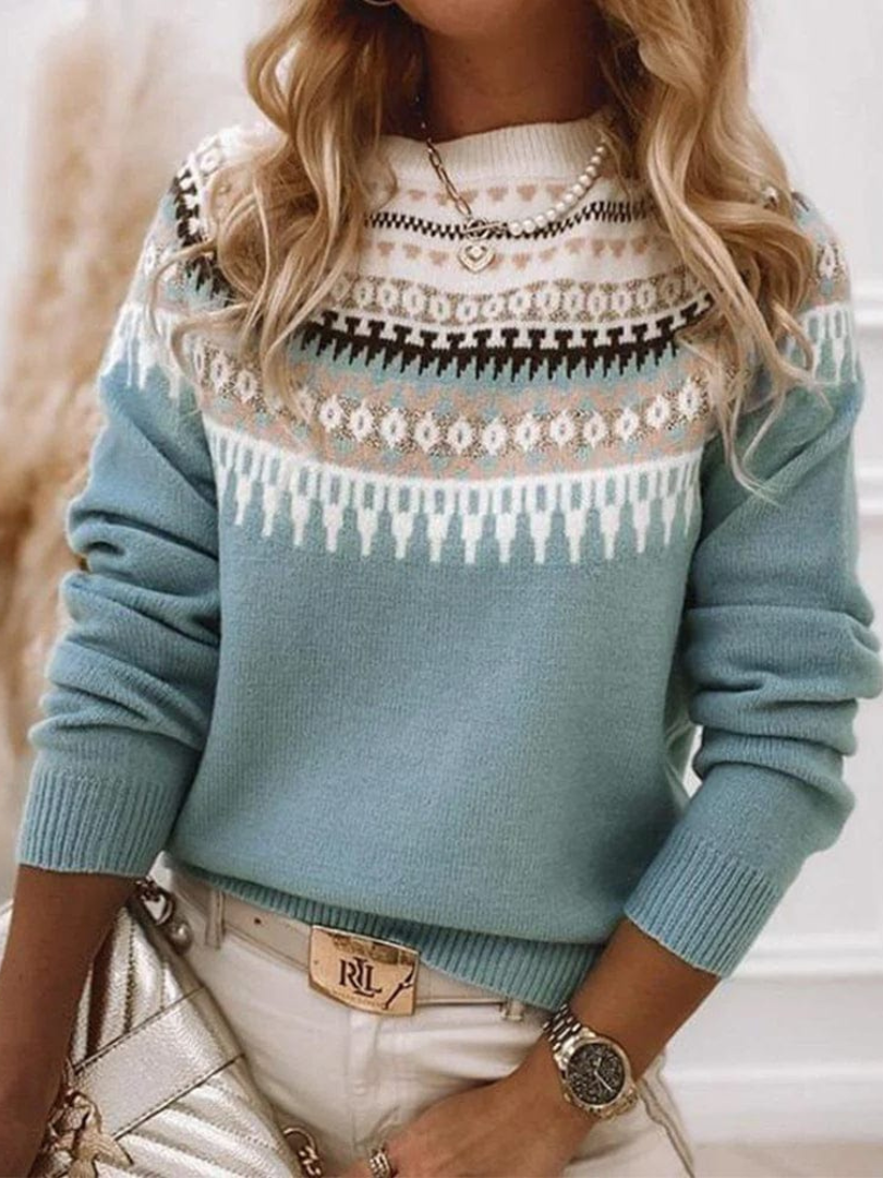 Della I Elegant Printed Sweater