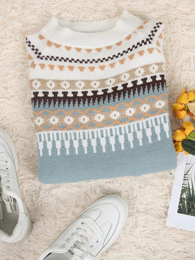 Della I Elegant Printed Sweater