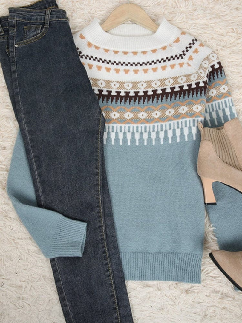 Della I Elegant Printed Sweater