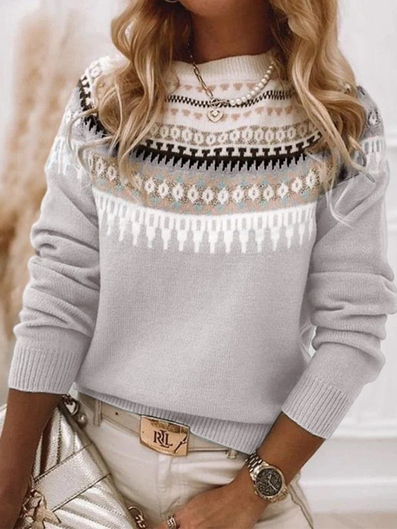 Della I Elegant Printed Sweater